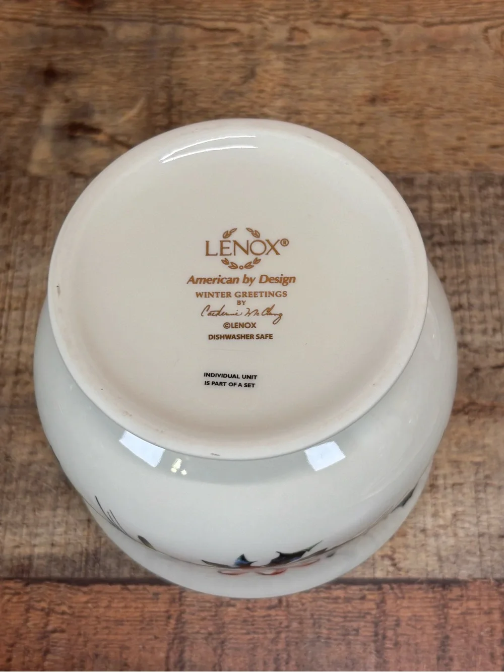 Lenox Winter Greetings Sugar & Creamer Set New in Original Box MSRP $100